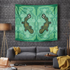 Aboriginal Dots Art Painting with Platypus Tapestry No 2