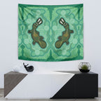 Aboriginal Dots Art Painting with Platypus Tapestry No 2
