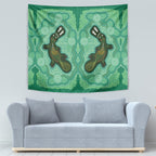 Aboriginal Dots Art Painting with Platypus Tapestry No 2