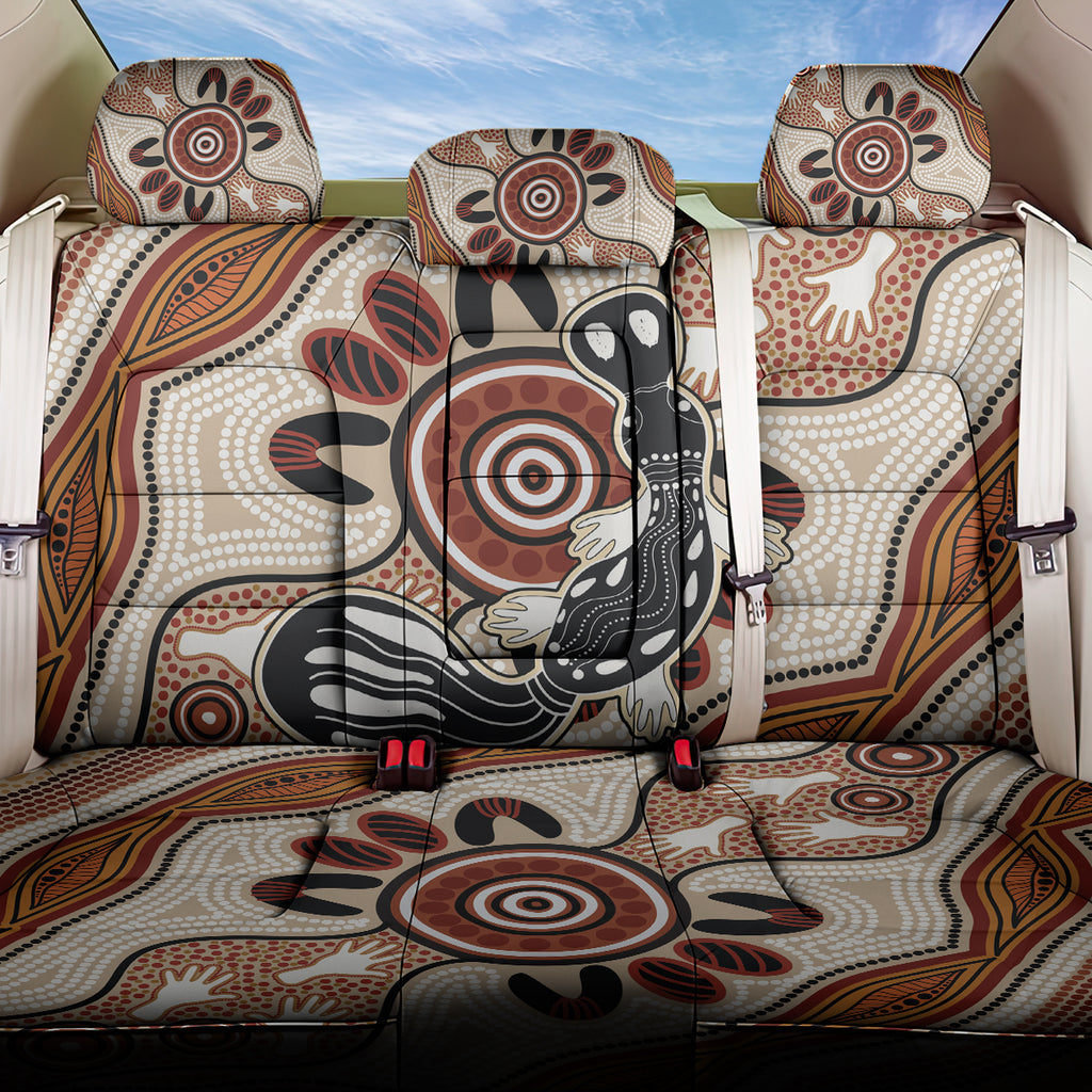 Aboriginal Dots Art Painting with Platypus Back Car Seat Cover No 3