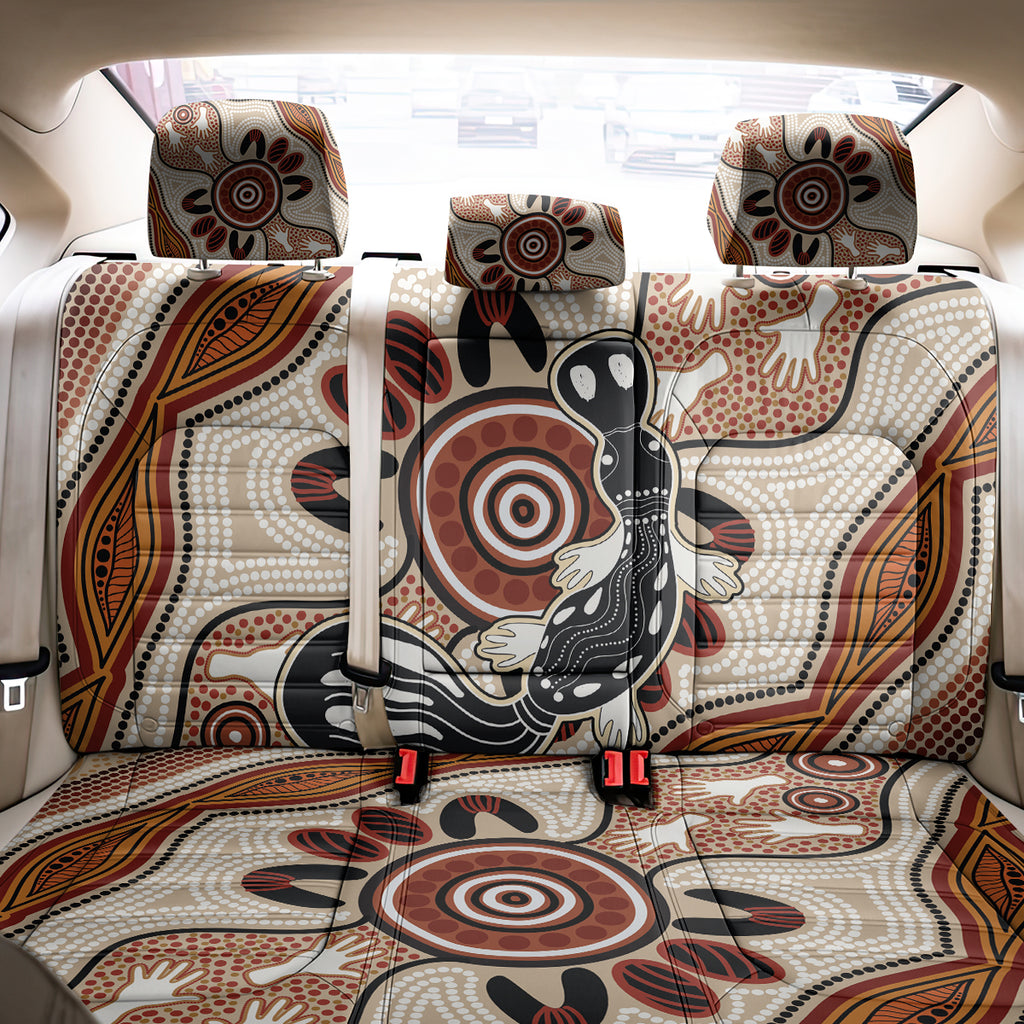Aboriginal Dots Art Painting with Platypus Back Car Seat Cover No 3