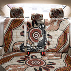 Aboriginal Dots Art Painting with Platypus Back Car Seat Cover No 3