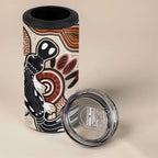 Aboriginal Dots Art Painting with Platypus 4 in 1 Can Cooler Tumbler No 3