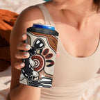 Aboriginal Dots Art Painting with Platypus 4 in 1 Can Cooler Tumbler No 3