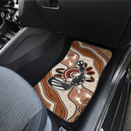 Aboriginal Dots Art Painting with Platypus Car Mats No 3