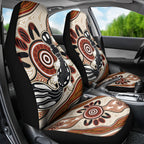 Aboriginal Dots Art Painting with Platypus Car Seat Cover No 3