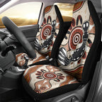 Aboriginal Dots Art Painting with Platypus Car Seat Cover No 3