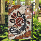 Aboriginal Dots Art Painting with Platypus Garden Flag No 3