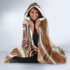 Aboriginal Dots Art Painting with Platypus Hooded Blanket No 3