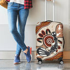Aboriginal Dots Art Painting with Platypus Luggage Cover No 3