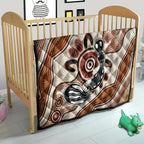 Aboriginal Dots Art Painting with Platypus Quilt No 3
