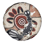 Aboriginal Dots Art Painting with Platypus Spare Tire Cover No 3