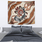 Aboriginal Dots Art Painting with Platypus Tapestry No 3