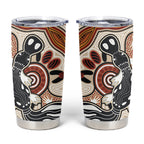 Aboriginal Dots Art Painting with Platypus Tumbler Cup No 3