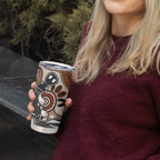 Aboriginal Dots Art Painting with Platypus Tumbler Cup No 3