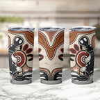 Aboriginal Dots Art Painting with Platypus Tumbler Cup No 3