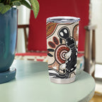 Aboriginal Dots Art Painting with Platypus Tumbler Cup No 3