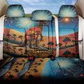 Aboriginal Dots Stary Sky With Kangaroo Back Car Seat Cover