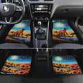 Aboriginal Dots Stary Sky With Kangaroo Car Mats