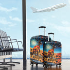 Aboriginal Dots Stary Sky With Kangaroo Luggage Cover