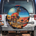 Aboriginal Dots Stary Sky With Kangaroo Spare Tire Cover