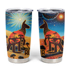 Aboriginal Dots Stary Sky With Kangaroo Tumbler Cup