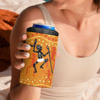 Aboriginal People Dancing Dot Styles 4 in 1 Can Cooler Tumbler