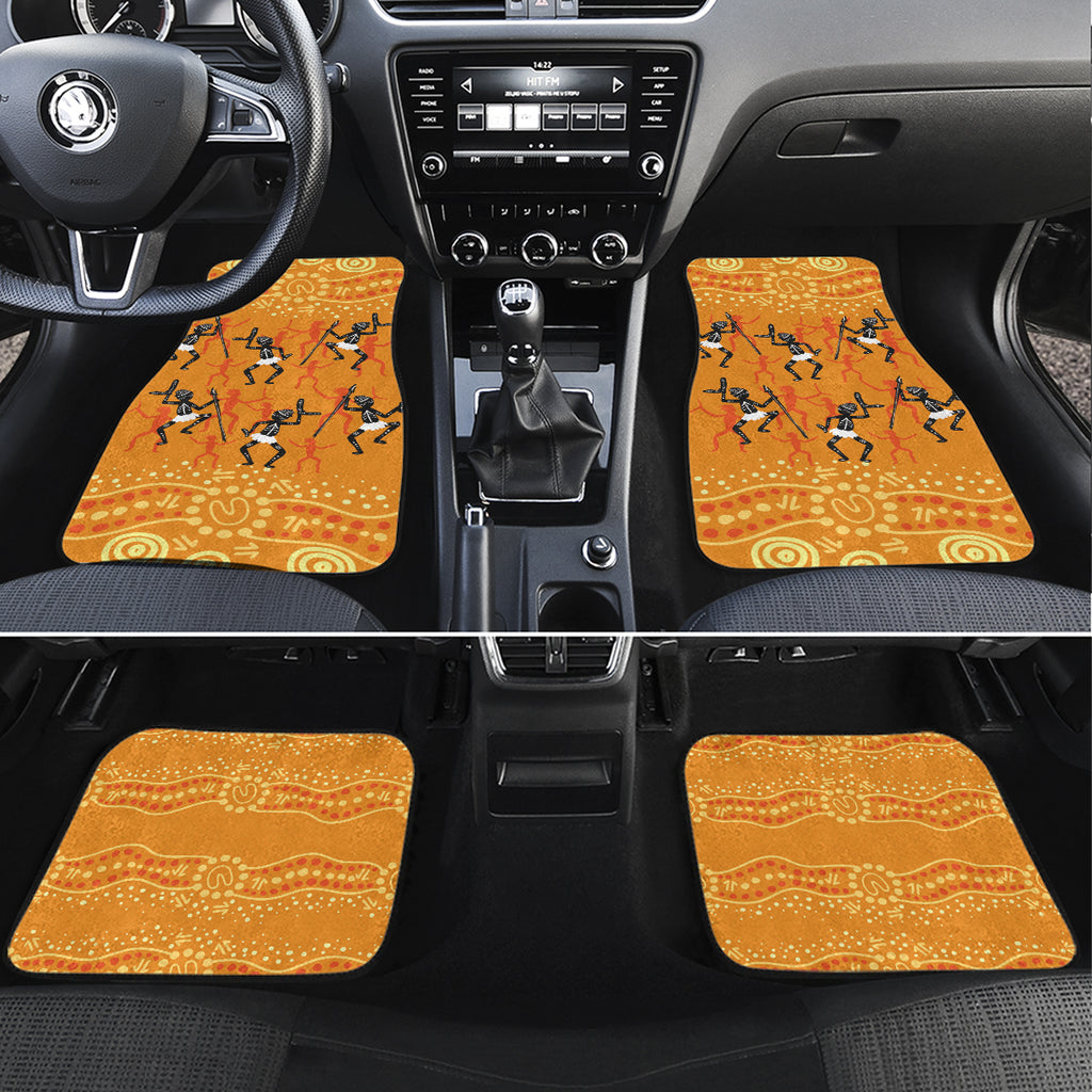 Aboriginal People Dancing Dot Styles Car Mats
