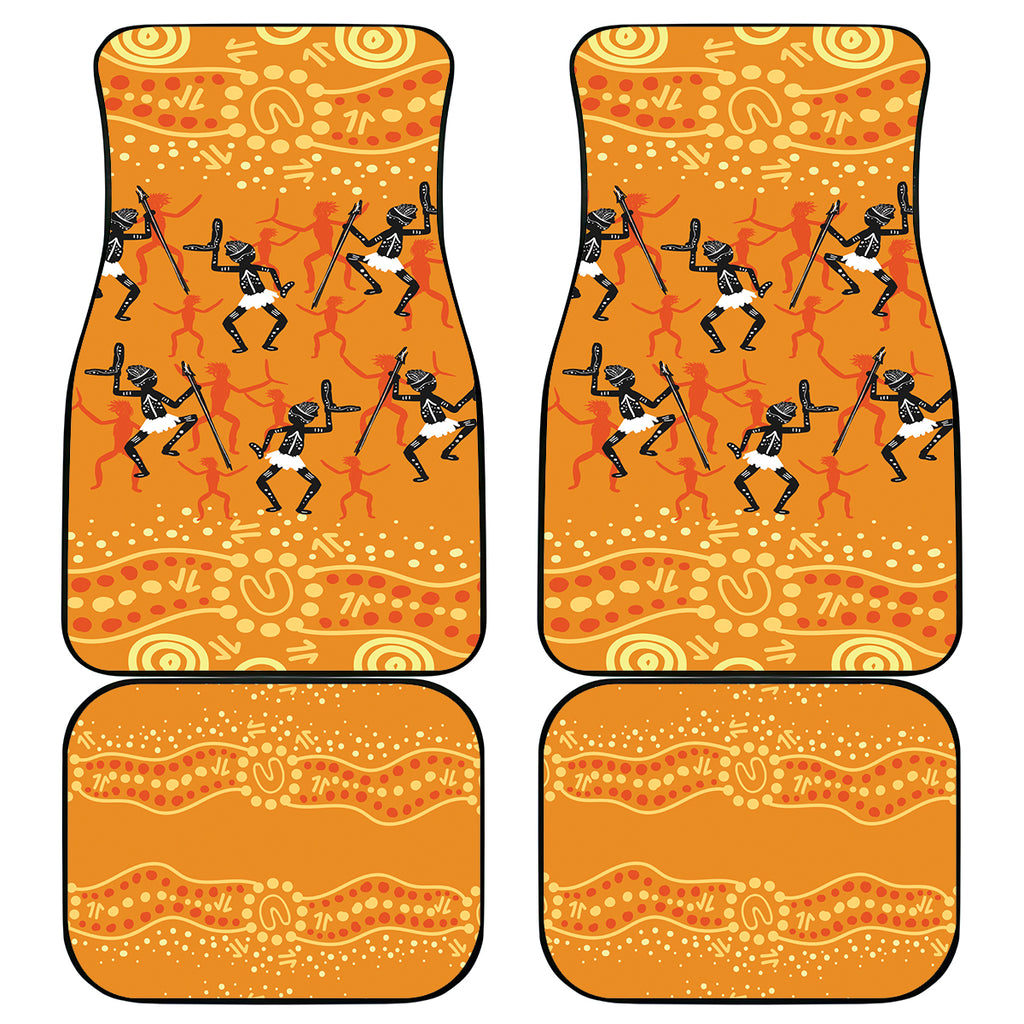 Aboriginal People Dancing Dot Styles Car Mats