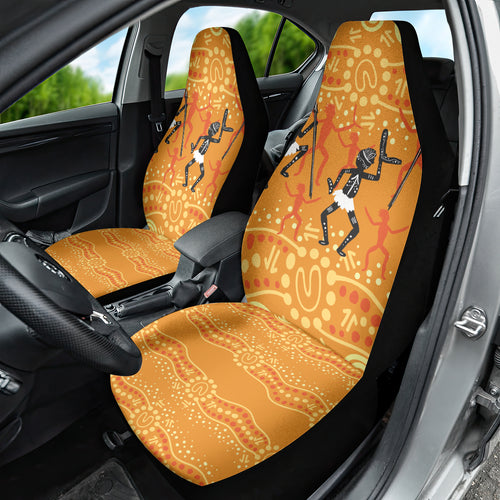 Aboriginal People Dancing Dot Styles Car Seat Cover