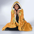 Aboriginal People Dancing Dot Styles Hooded Blanket