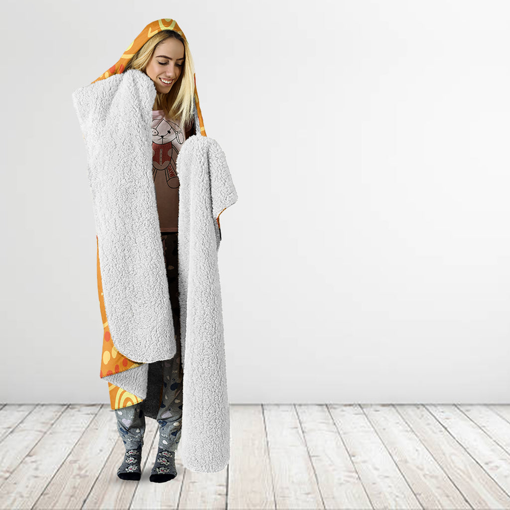 Aboriginal People Dancing Dot Styles Hooded Blanket