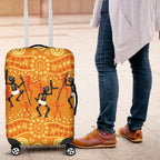 Aboriginal People Dancing Dot Styles Luggage Cover