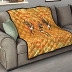 Aboriginal People Dancing Dot Styles Quilt