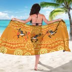 Aboriginal People Dancing Dot Styles Sarong