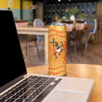 Aboriginal People Dancing Dot Styles Skinny Tumbler