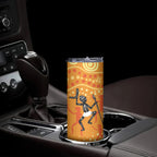 Aboriginal People Dancing Dot Styles Skinny Tumbler