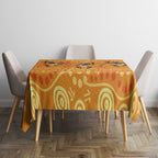 Aboriginal People Dancing Dot Styles Tablecloth