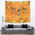 Aboriginal People Dancing Dot Styles Tapestry