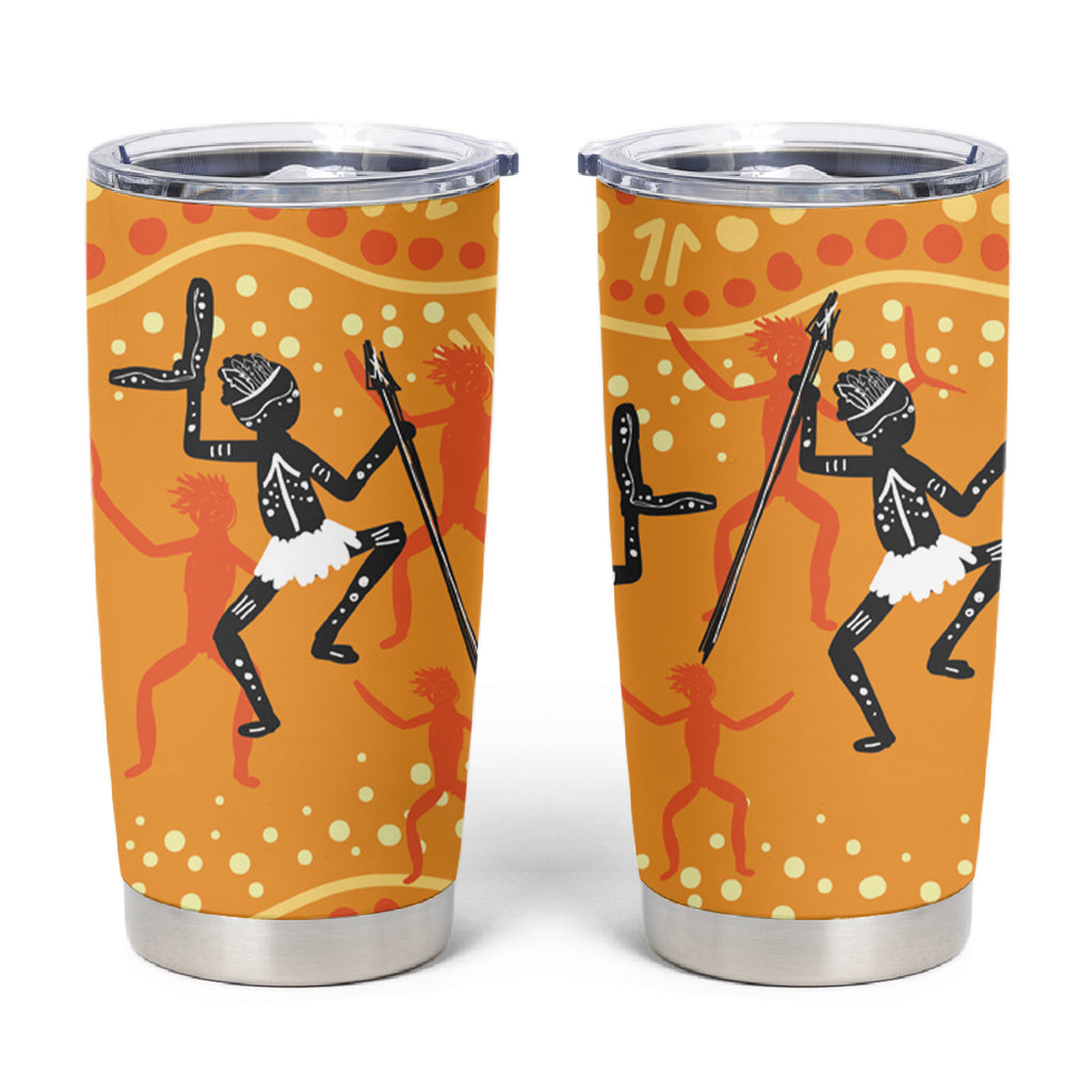 Aboriginal People Dancing Dot Styles Tumbler Cup
