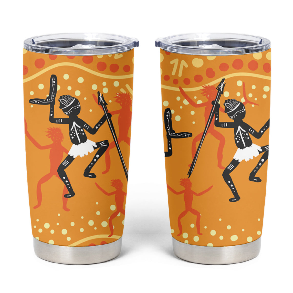 Aboriginal People Dancing Dot Styles Tumbler Cup