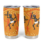 Aboriginal People Dancing Dot Styles Tumbler Cup