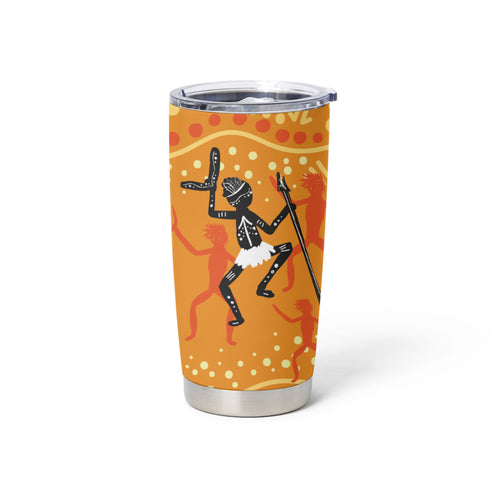 Aboriginal People Dancing Dot Styles Tumbler Cup