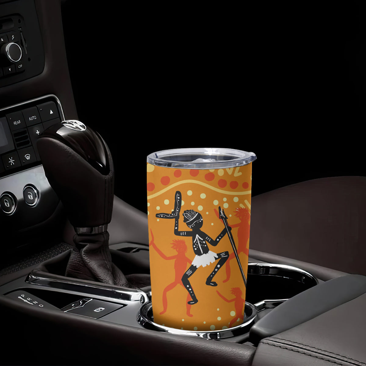 Aboriginal People Dancing Dot Styles Tumbler Cup