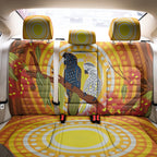Black and White Cockatoo Birds Aboriginal Art Back Car Seat Cover