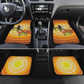 Black and White Cockatoo Birds Aboriginal Art Car Mats