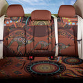 Bomerang and Kangaroo Aboriginal Art Back Car Seat Cover