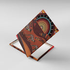 Bomerang and Kangaroo Aboriginal Art Canvas Wall Art
