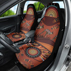 Bomerang and Kangaroo Aboriginal Art Car Seat Cover