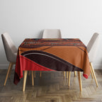 Bomerang and Kangaroo Aboriginal Art Tablecloth